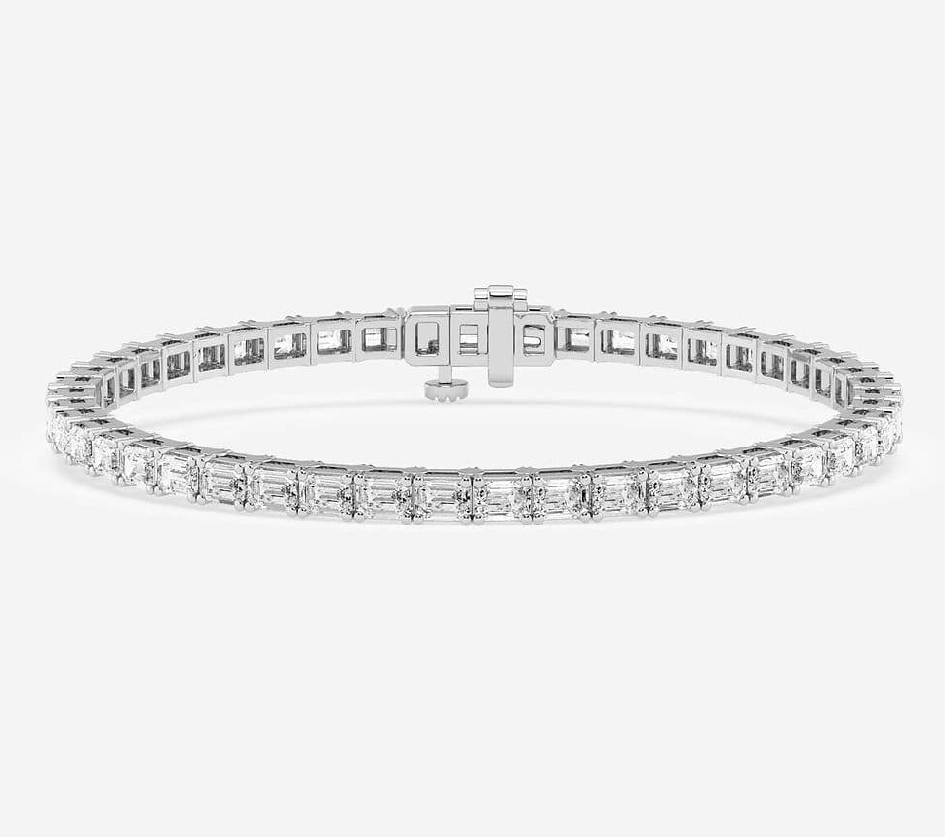 7ctw Emerald East-West Tennis Bracelet