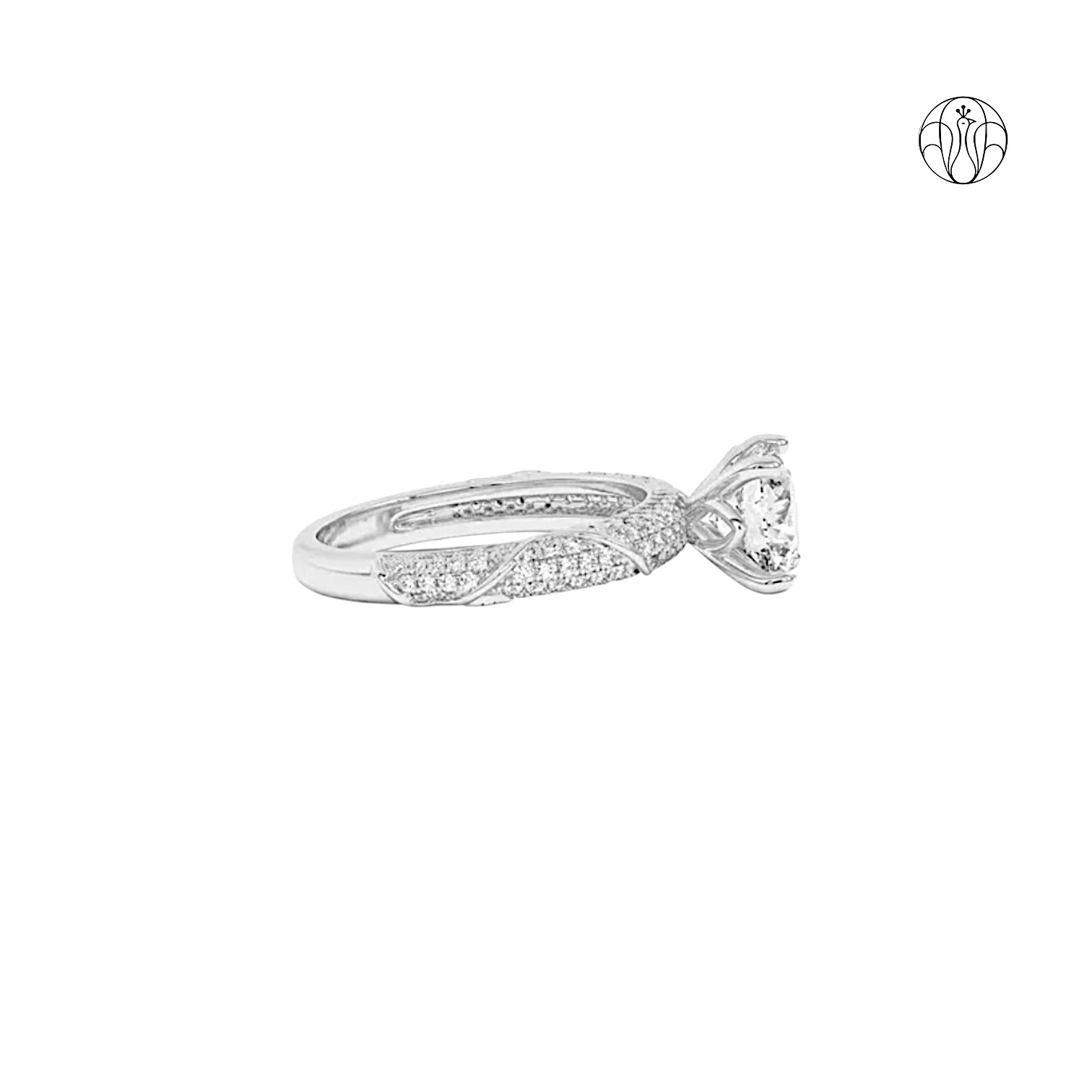 Twilight Cluster Ring (CI. Zaveri)- 0.98 CTW 107 PCS VS1 Lab Grown Round Diamond Ring
