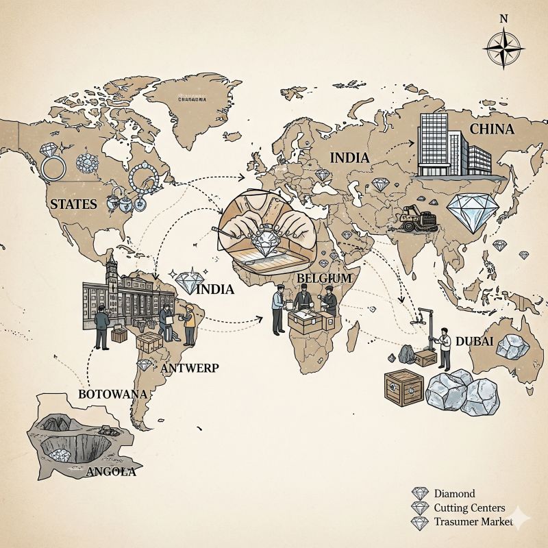 💎 The Global Diamond Market in 2025: A Deep Dive into Trends, Trade, and Consumer Shifts