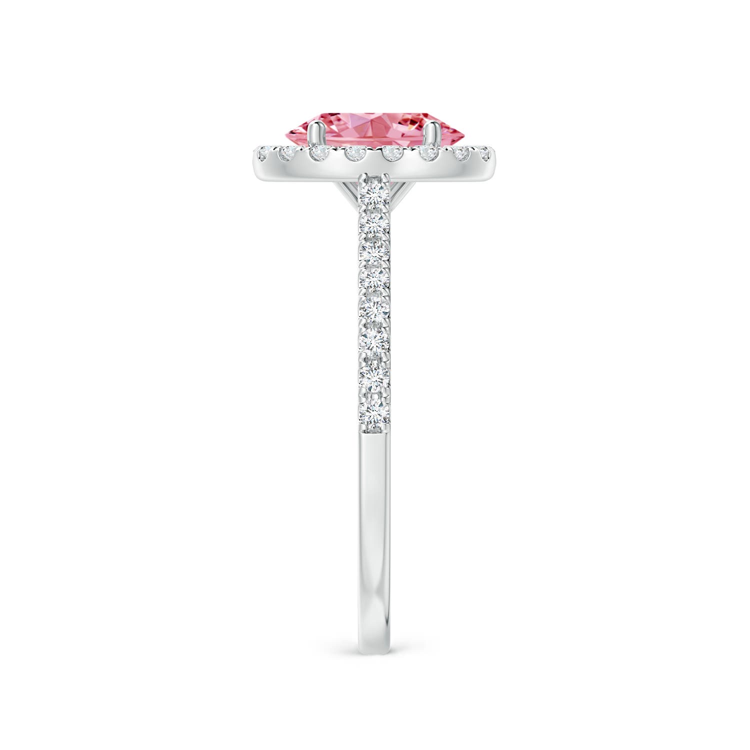 Oval Prong Set Lab Diamond Ring