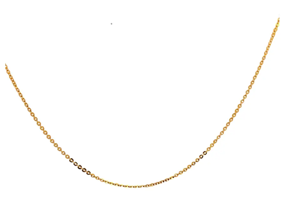 22k Light Cable Link Chain 18"