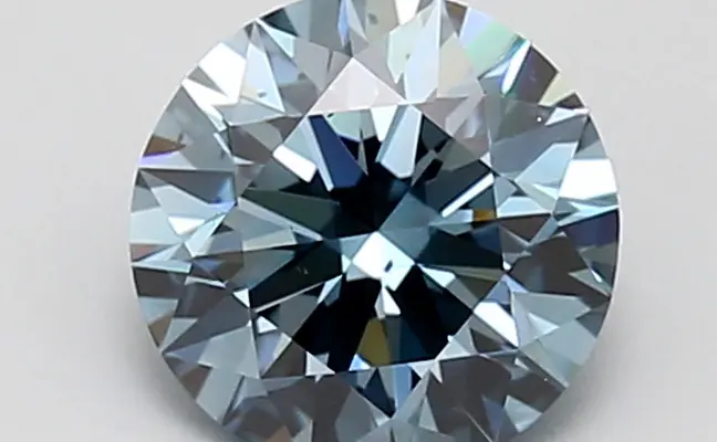 1.84ct FANCY VIVID  BLUE VS2 Round (IGI)