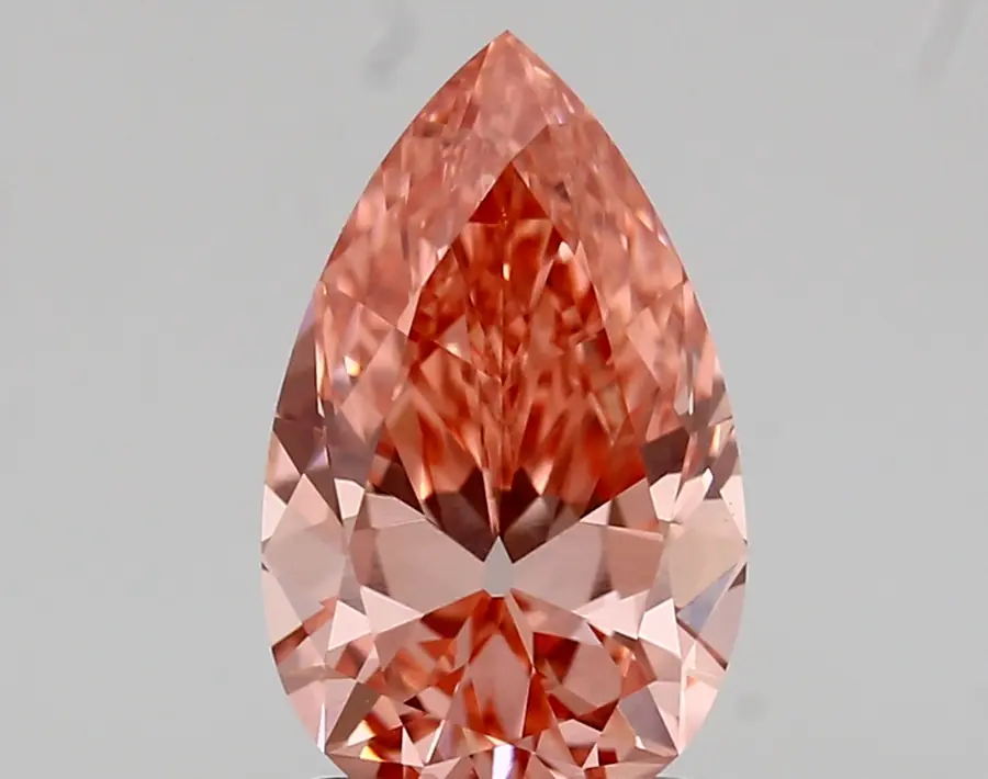 1.72ct FANCY VIVID  PINK VVS2 Pear (IGI)