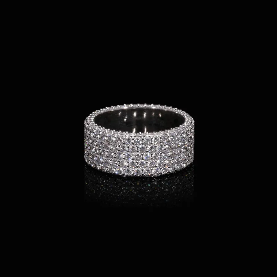 Lab Grown Diamond Iced Out Band for Her
