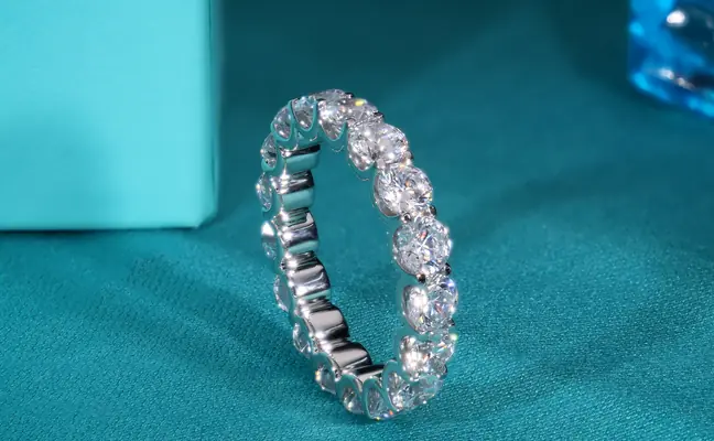 Lab Grown Diamond Band |Round Eternity Band