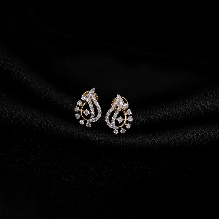 Lab Grown Diamond Petal Earrings