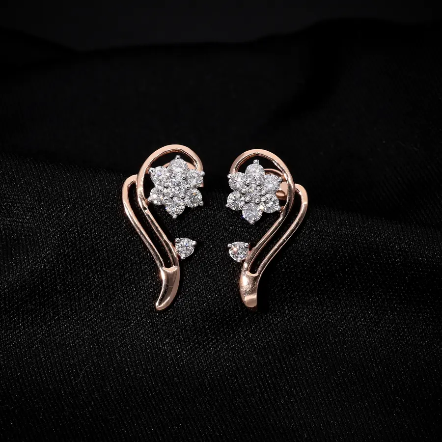 Lab Grown Diamond Love Earrings
