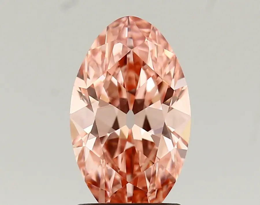 1.59ct FANCY VIVID  PINK VVS2 Moval (IGI)