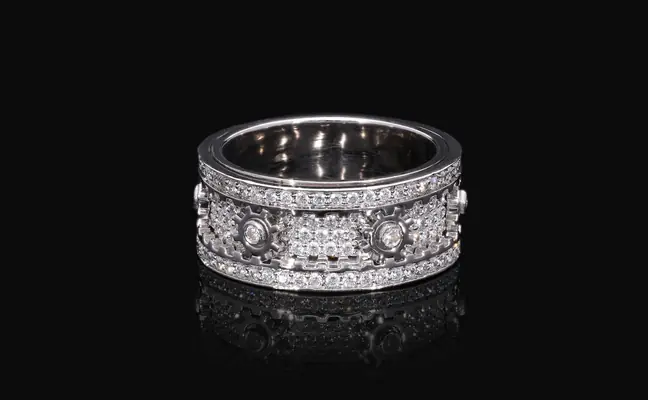 Lab Grown Diamond Gear Ring