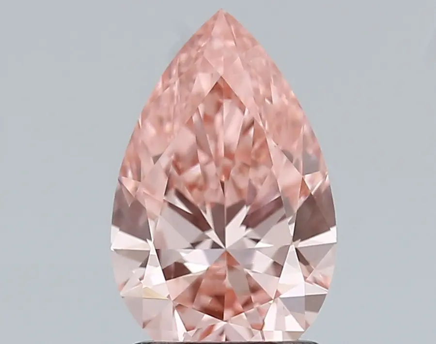 1.51ct FANCY VIVID  PINK VVS2 Pear (IGI)