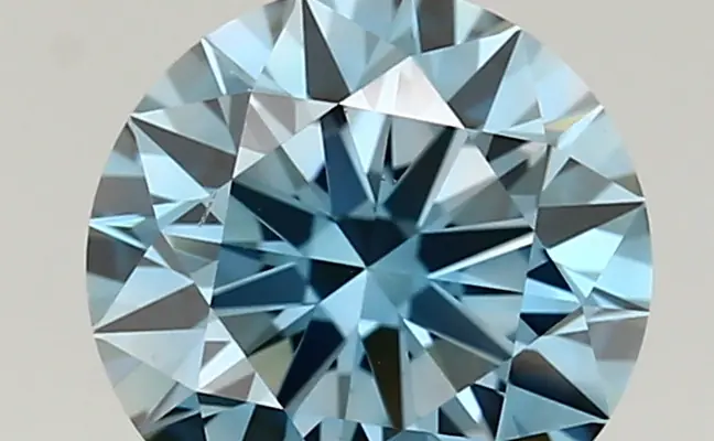 1.43ct FANCY VIVID  BLUE VS2 Round (IGI)
