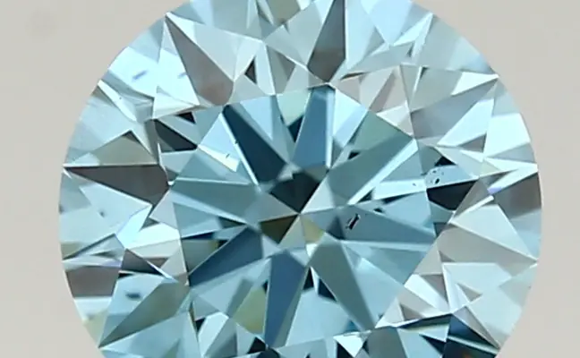 1.43ct FANCY VIVID  BLUE VS2 Round (IGI)