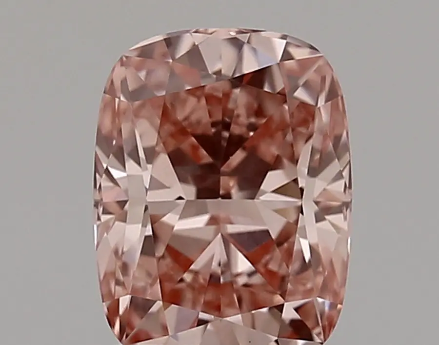 1.41ct FANCY VIVID  PINK VVS2 Cushion (IGI)