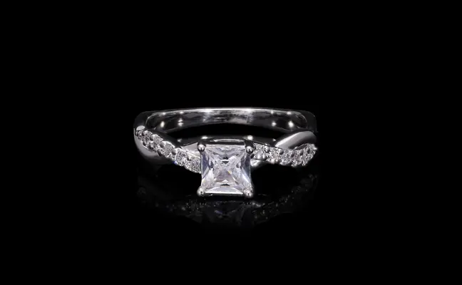 Princess Cut Solitaire Ring for Her
