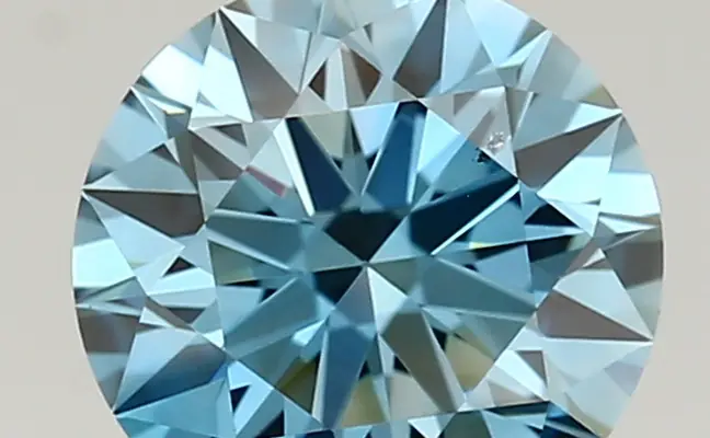1.39ct FANCY VIVID  BLUE VS2 Round (IGI)