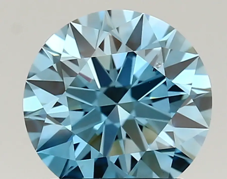1.39ct FANCY VIVID  BLUE VS2 Round (IGI)