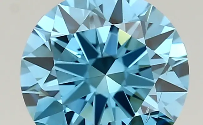 1.39ct FANCY VIVID  BLUE VS2 Round (IGI)