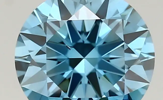 1.34ct FANCY VIVID  BLUE VS2 Round (IGI)
