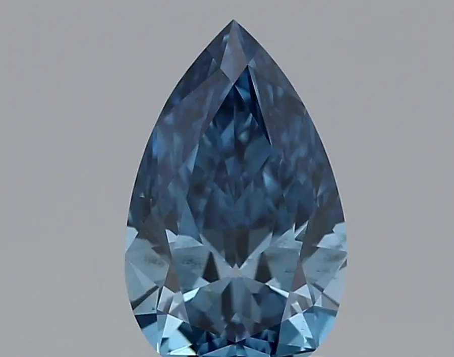 1.28ct FANCY VIVID  BLUE VS2 Pear (IGI)