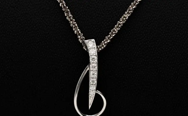 Lab Grown Diamond Elephant Tooth Pendant for Her