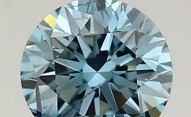 1.17ct FANCY VIVID  BLUE SI2 Round (IGI)