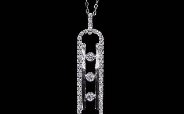 Lab Grown Diamond Twisted Infinity Pendant