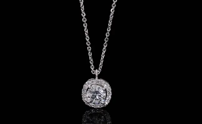 Lab Grown Diamond Halo Pendant