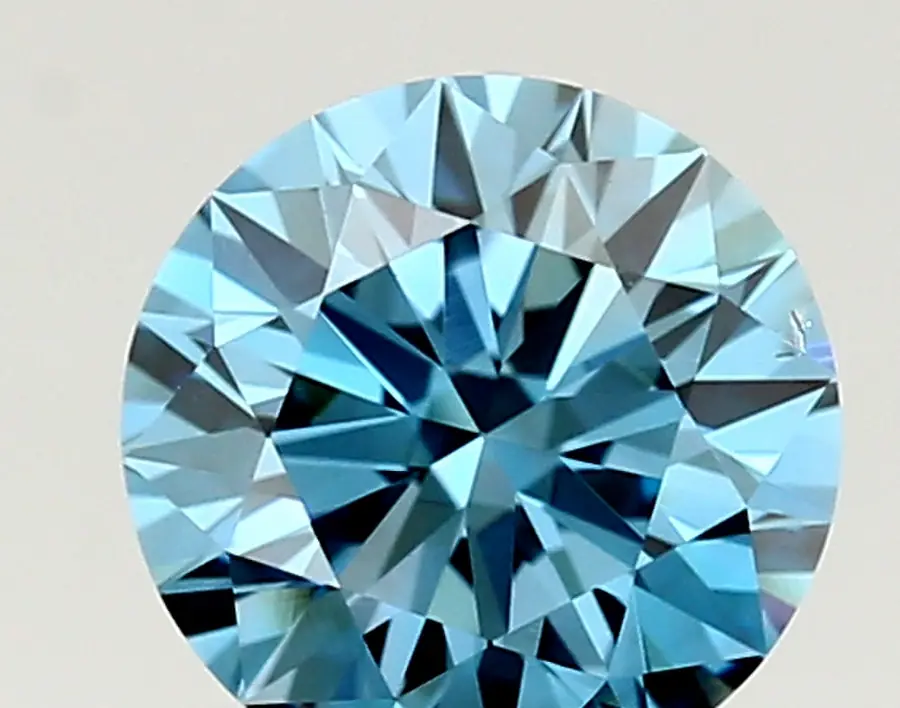 1.11ct FANCY VIVID  BLUE VS2 Round (IGI)