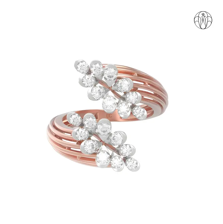 Vaibhavi Ring (CI. Zaveri)- 0.868 CTW 20 PCS VS1 Lab Grown Round Diamond Ring