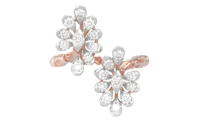 Vedika Ring (CI. Zaveri)-  0.826 CTW 20 PCS VS1 Lab Grown Round Diamond Ring