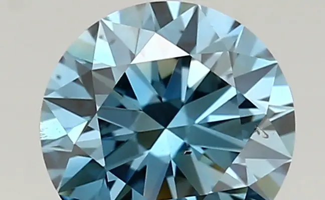 1.04ct FANCY VIVID  BLUE SI1 Round (IGI)