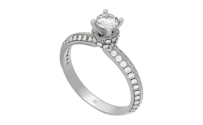Liana Ring (CI. Zaveri)- 0.812 CTW 73 PCS VS1 Lab Grown Round Diamond Ring