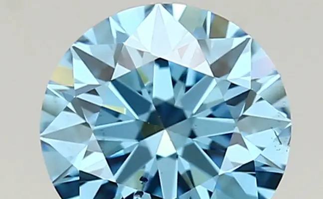 1.03ct FANCY VIVID  BLUE SI1 Round (IGI)