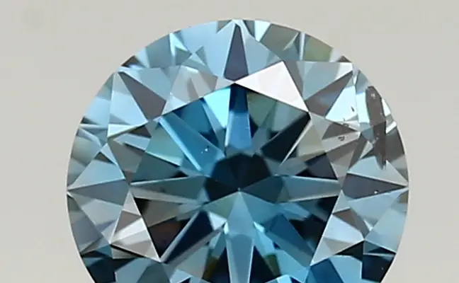 1.02ct FANCY VIVID  BLUE SI2 Round (IGI)