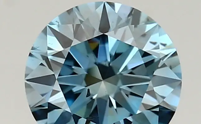 1.02ct FANCY VIVID  BLUE SI1 Round (IGI)