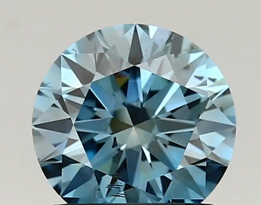 1.02ct FANCY VIVID  BLUE SI1 Round (IGI)