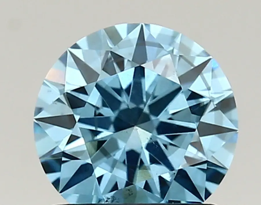 1.01ct FANCY VIVID  BLUE SI1 Round (IGI)