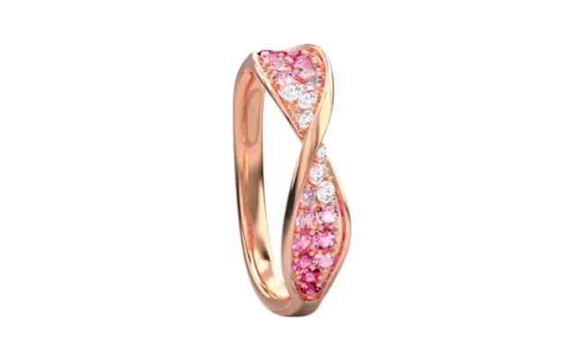 Roselina RIng (CI. Zaveri)- 0.30 CTW 24 PCS VS1 Lab Grown Round Diamond  Ring