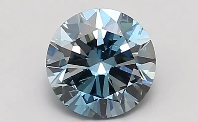 0.99ct FANCY VIVID  BLUE SI1 Round (IGI)