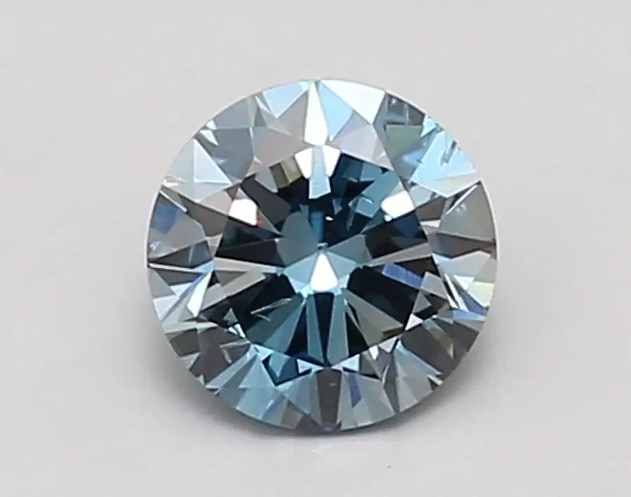 0.99ct FANCY VIVID  BLUE SI1 Round (IGI)