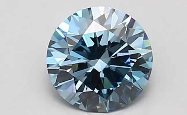 0.98ct FANCY VIVID  BLUE SI2 Round (IGI)