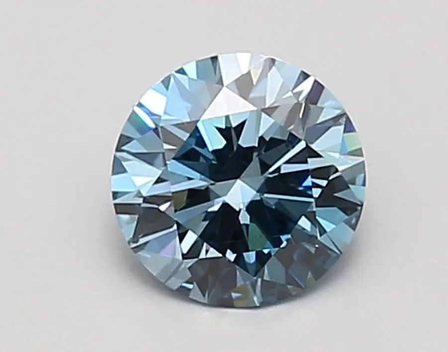0.98ct FANCY VIVID  BLUE SI2 Round (IGI)