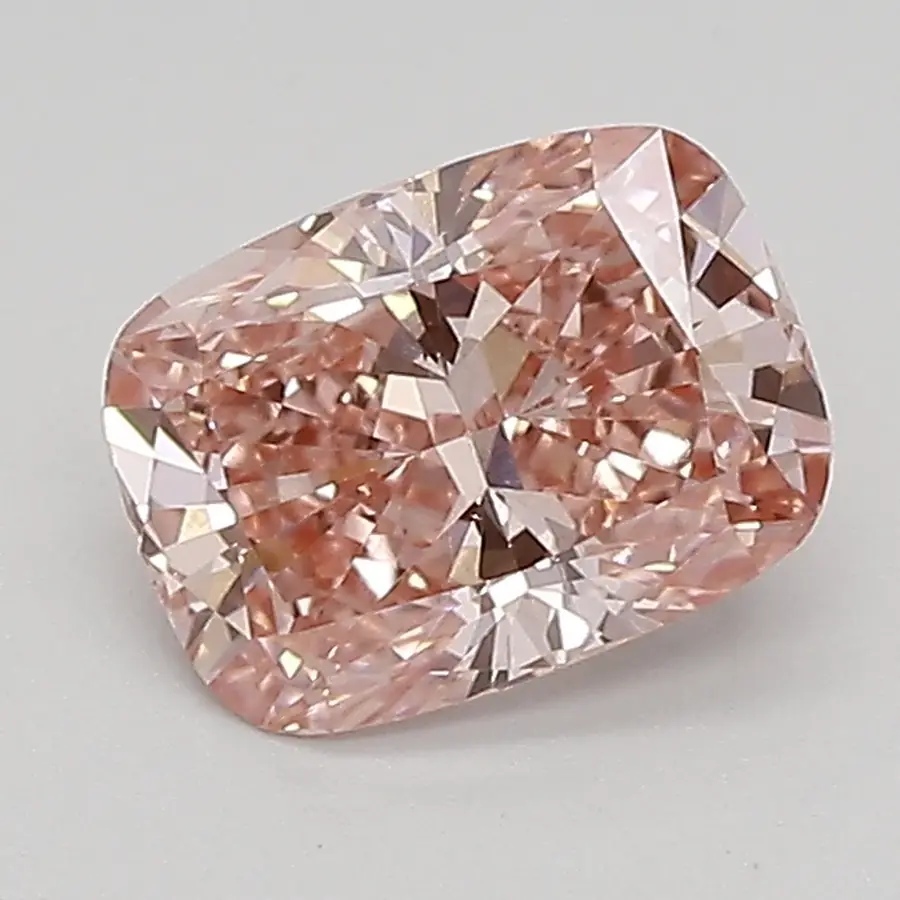 0.96ct FANCY VIVID  PINK VS1 Cushion (IGI)