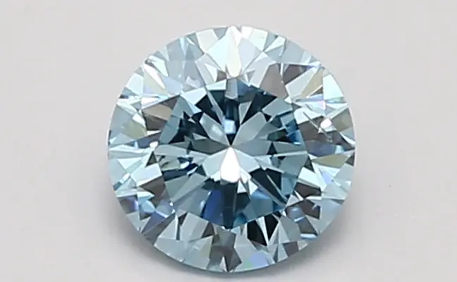 0.96ct FANCY VIVID  BLUE SI1 Round (IGI)