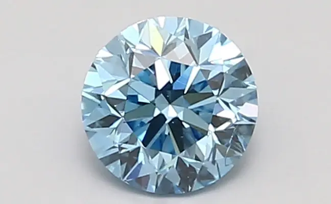 0.96ct FANCY VIVID  BLUE SI1 Round (IGI)