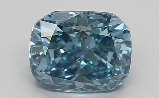 0.95ct FANCY VIVID  BLUE VS1 Cushion (IGI)