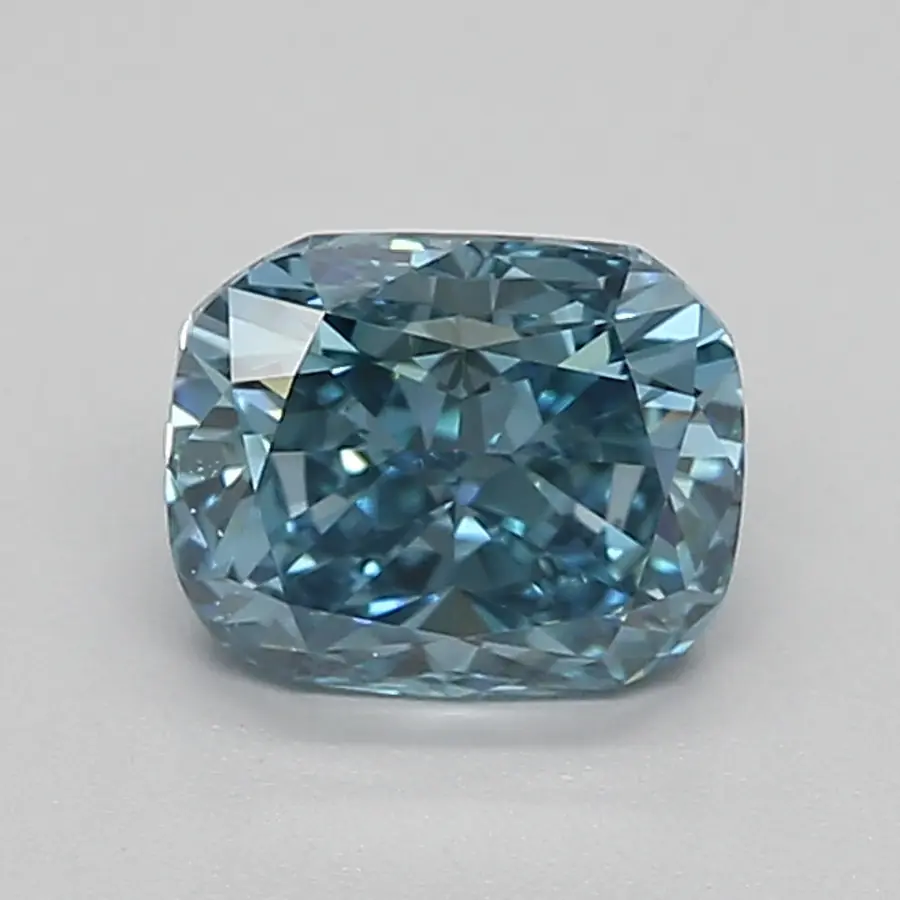 0.95ct FANCY VIVID  BLUE VS1 Cushion (IGI)
