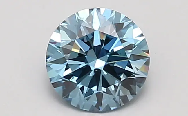 0.95ct FANCY VIVID  BLUE SI1 Round (IGI)