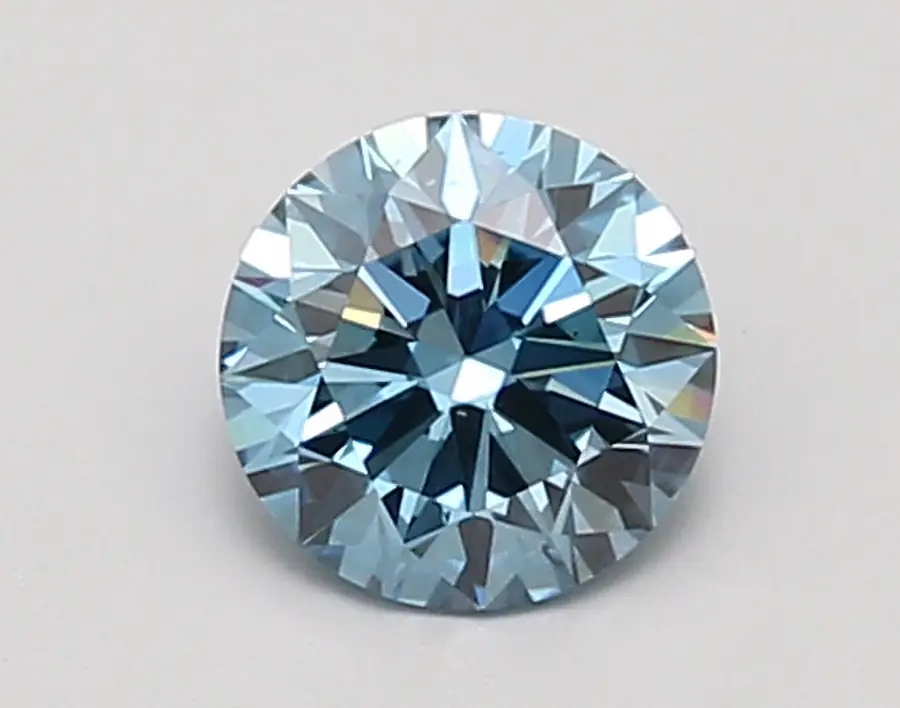 0.95ct FANCY VIVID  BLUE SI1 Round (IGI)