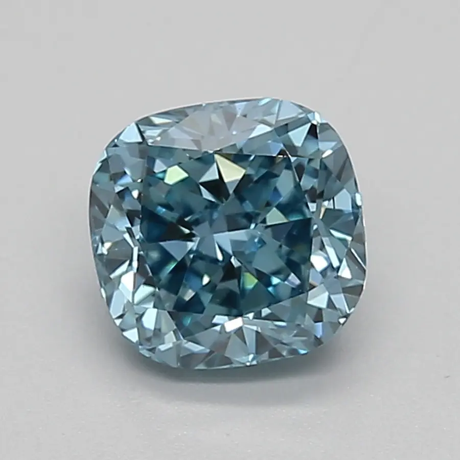 0.94ct FANCY VIVID  BLUE VS1 Cushion (IGI)